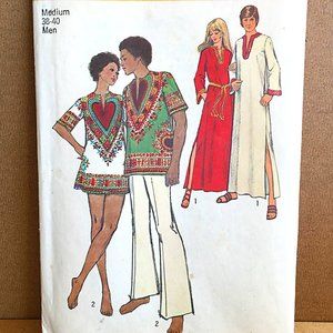 Vintage Cutting & Sewing Pattern: #5043 Simplicity Men Size Medium 38-40